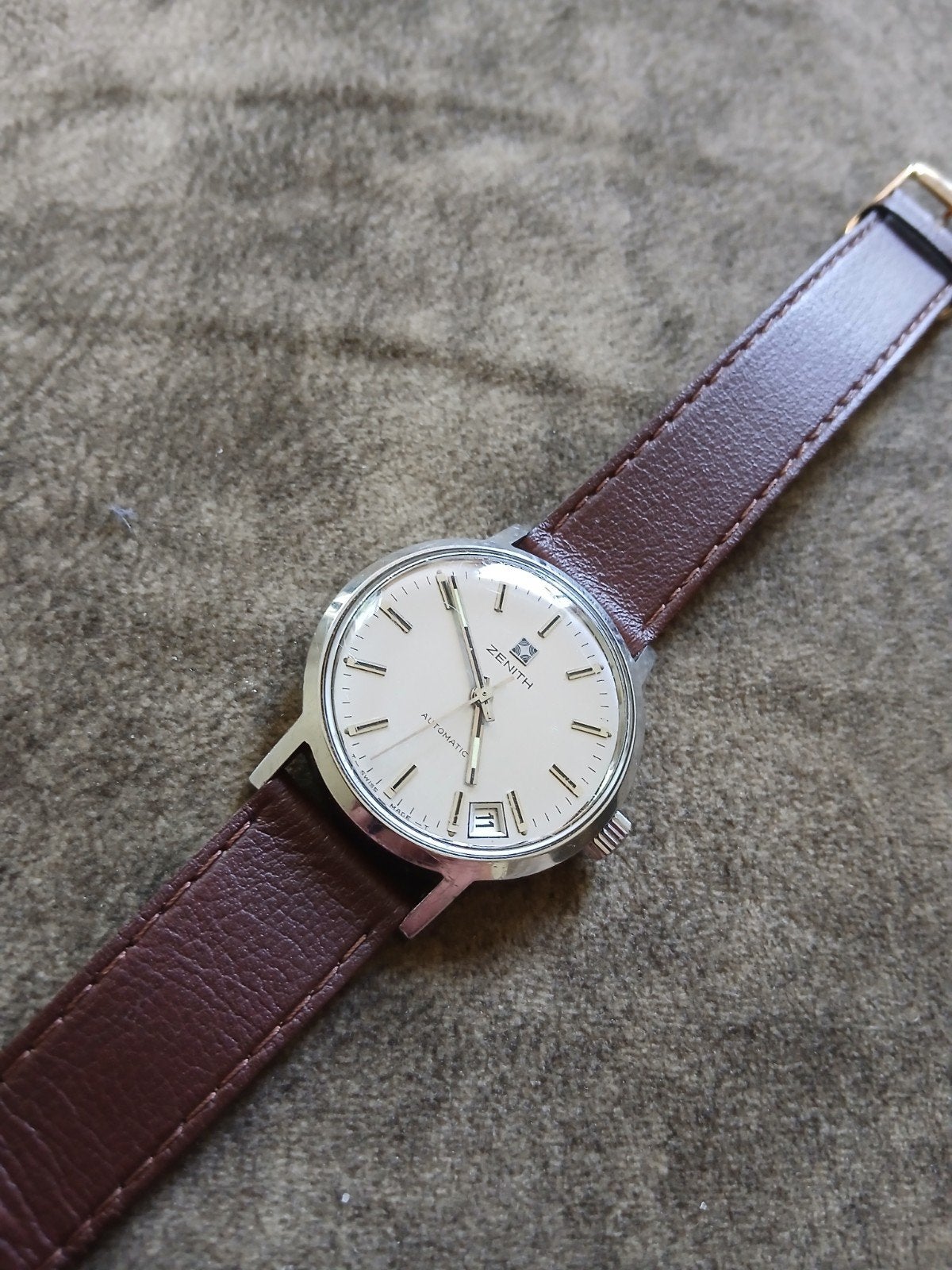 Zenith Surf Automatic, Ophalen of Verzenden, Staal, Overige merken, 1960 of later