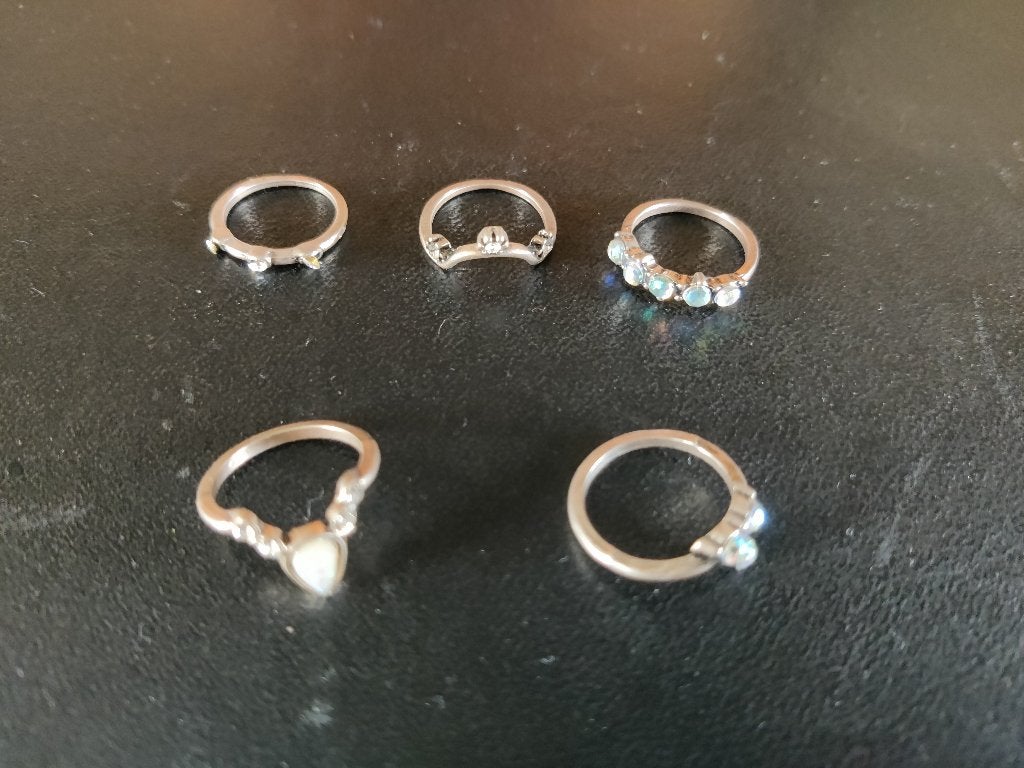 5 ringen | 20-9, Gebruikt, 20 of groter, Ophalen of Verzenden, Dame