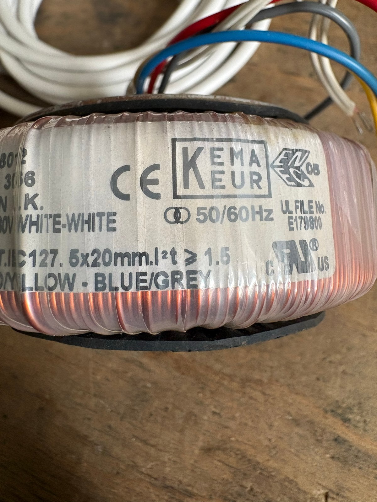 Amplimo Type 38012 Toroidale Transformator 230V naar 12V, Hobby en Vrije tijd, Ophalen of Verzenden, Gebruikt