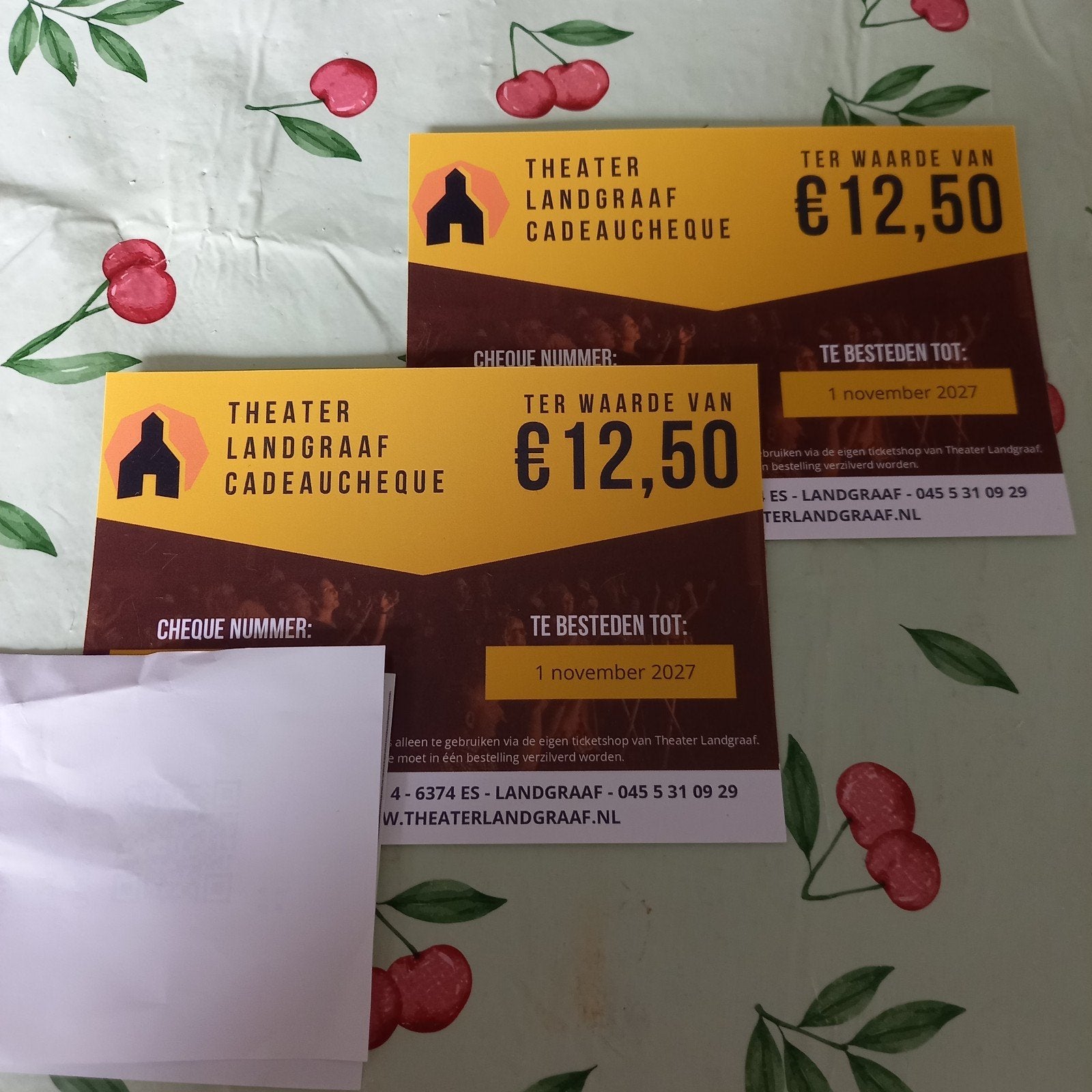 2 kaartjes theater landgraaf Samen € 17.50, Twee personen