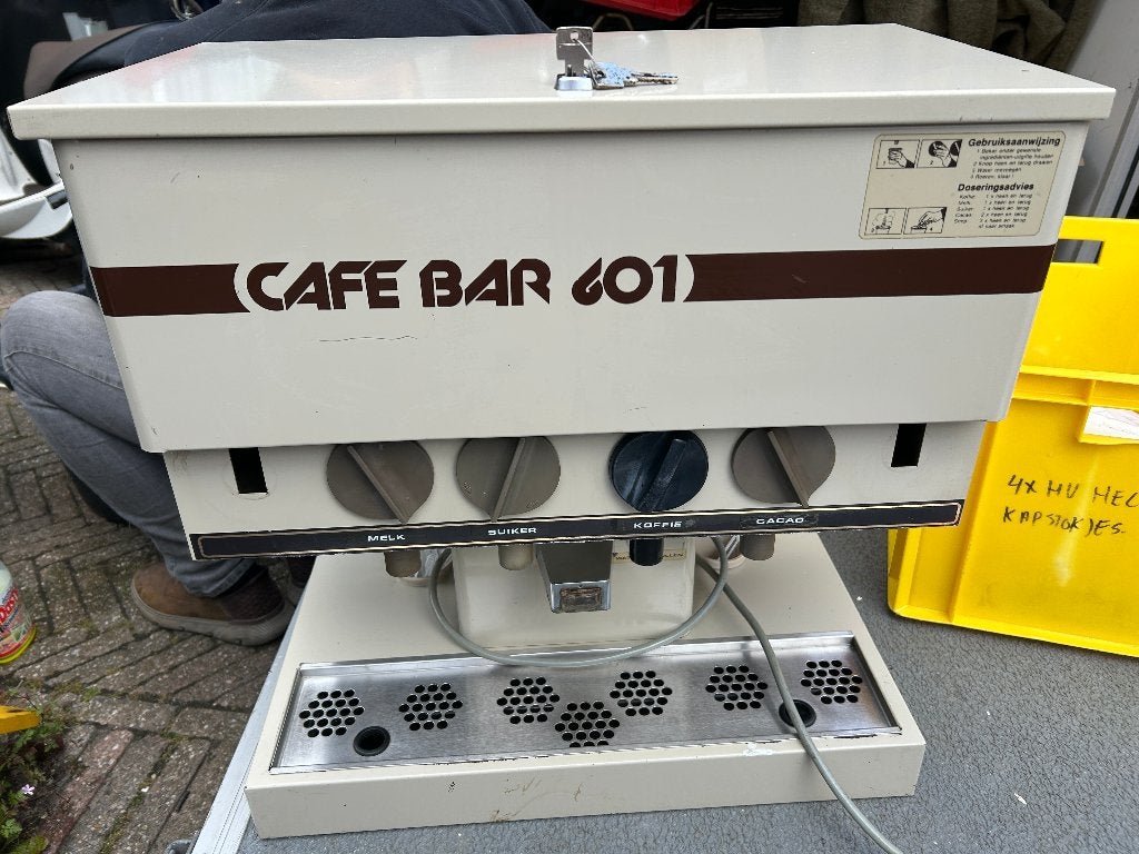 cafe bar 601vintage jaren 80  koffie, cacao, melk,, Ophalen, Gebruikt, Overige typen, 10 kopjes of meer