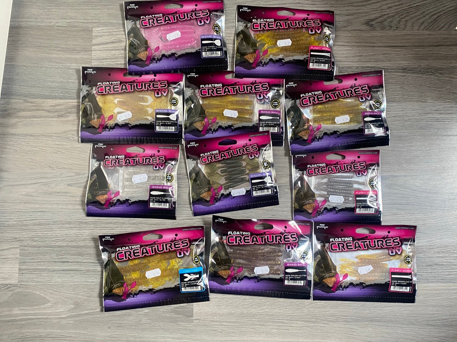 Set van 11 pakjes fox rage creatures voor maar €30,00, Ophalen of Verzenden, Zo goed als nieuw, Overige typen