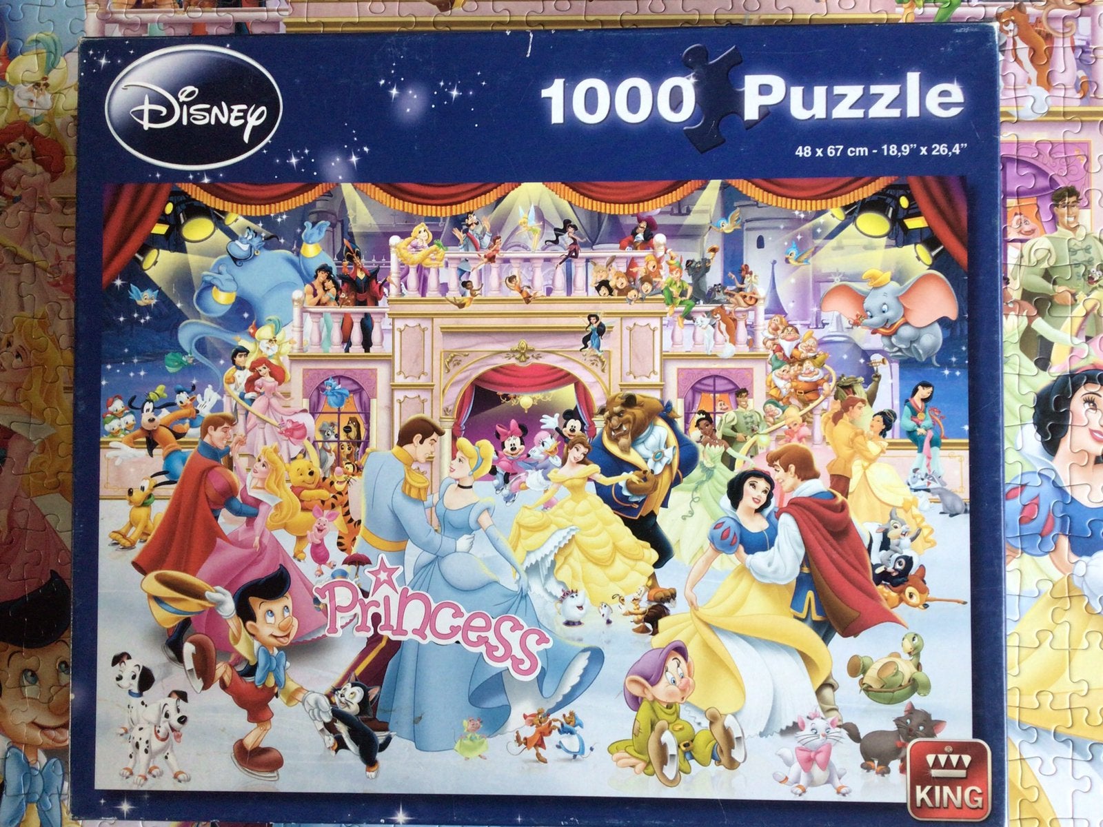 Disney puzzel. Princessen., Hobby en Vrije tijd, Ophalen, 500 t/m 1500 stukjes, Zo goed als nieuw