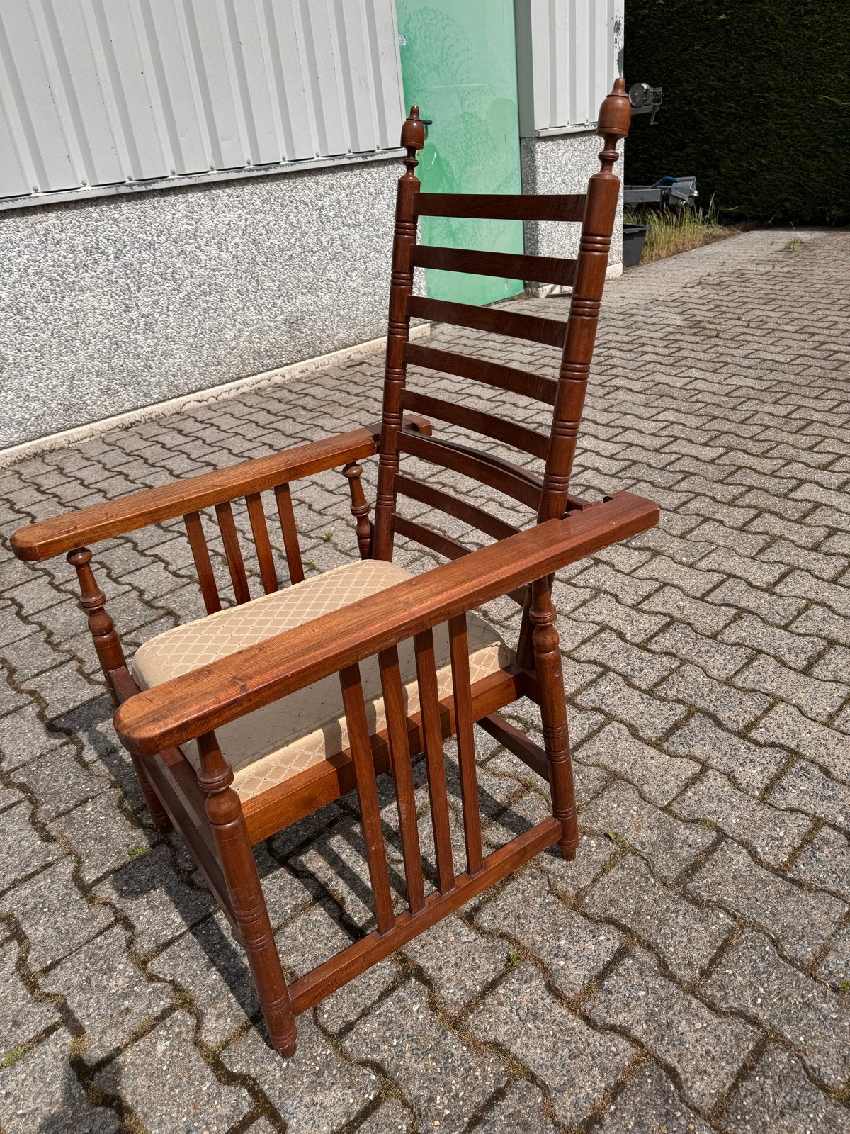 Morris stoel (replica) met nieuwe bekleding, Ophalen
