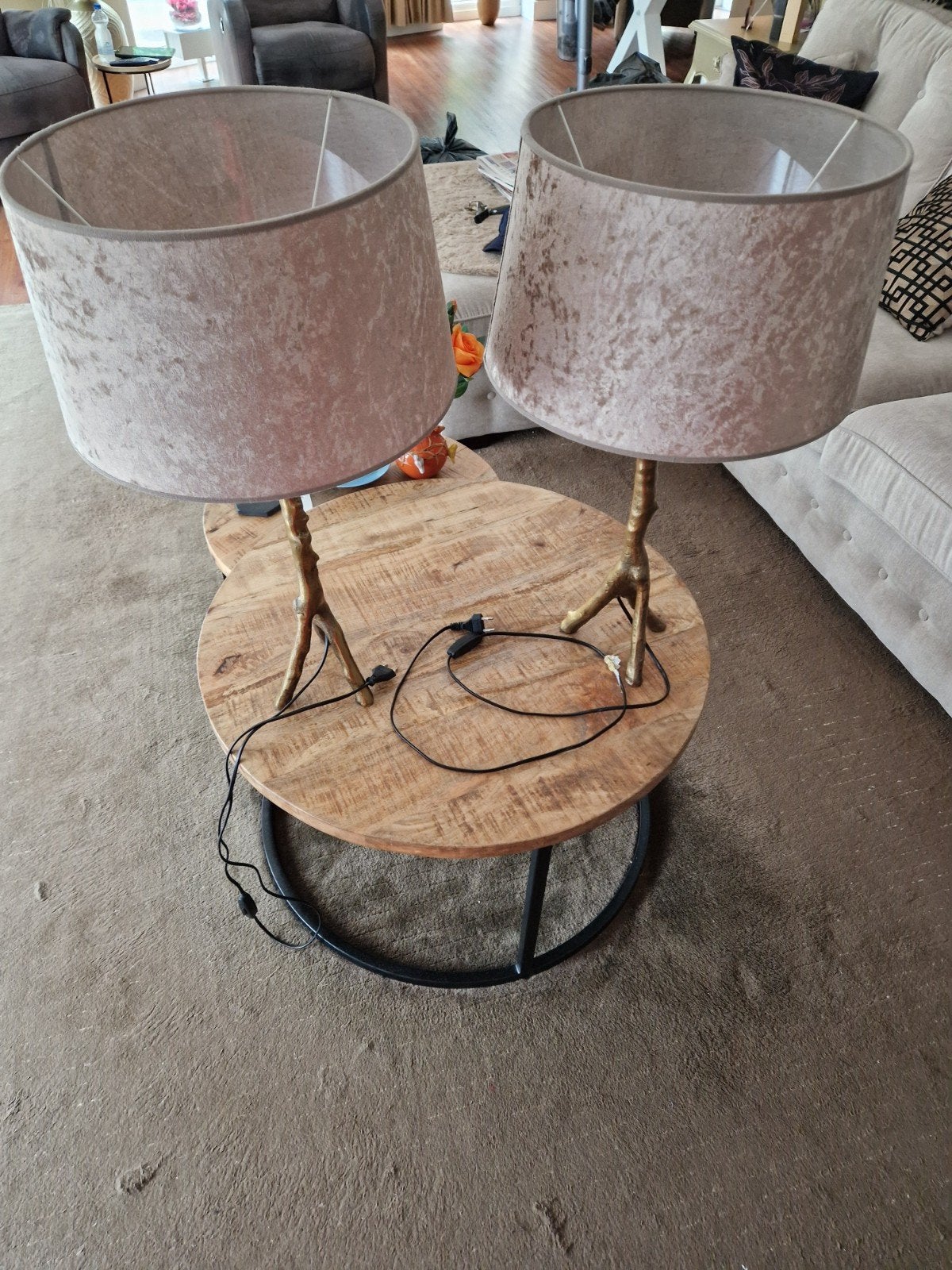 schemer lampen, Ophalen of Verzenden, Zo goed als nieuw, Rond
