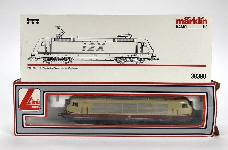 372. Modeltreinen, Lima/Märklin - BR 103 en BR 128, 20e eeuw, Ophalen, Gebruikt, Analoog, Lima