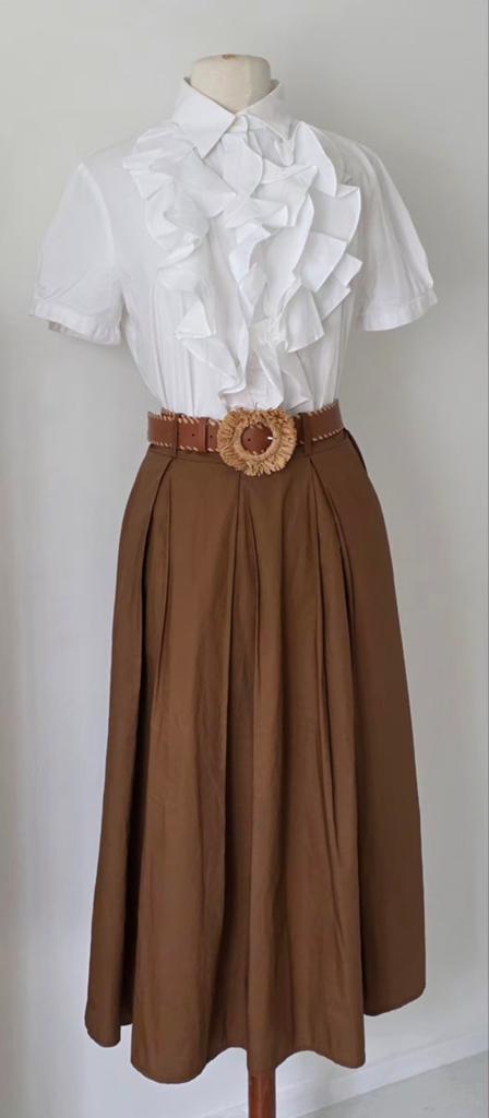 Camel katoenen rok 38/40, Kleding | Dames, Maat 38/40 (M), Bruin, Ophalen of Verzenden, Zo goed als nieuw