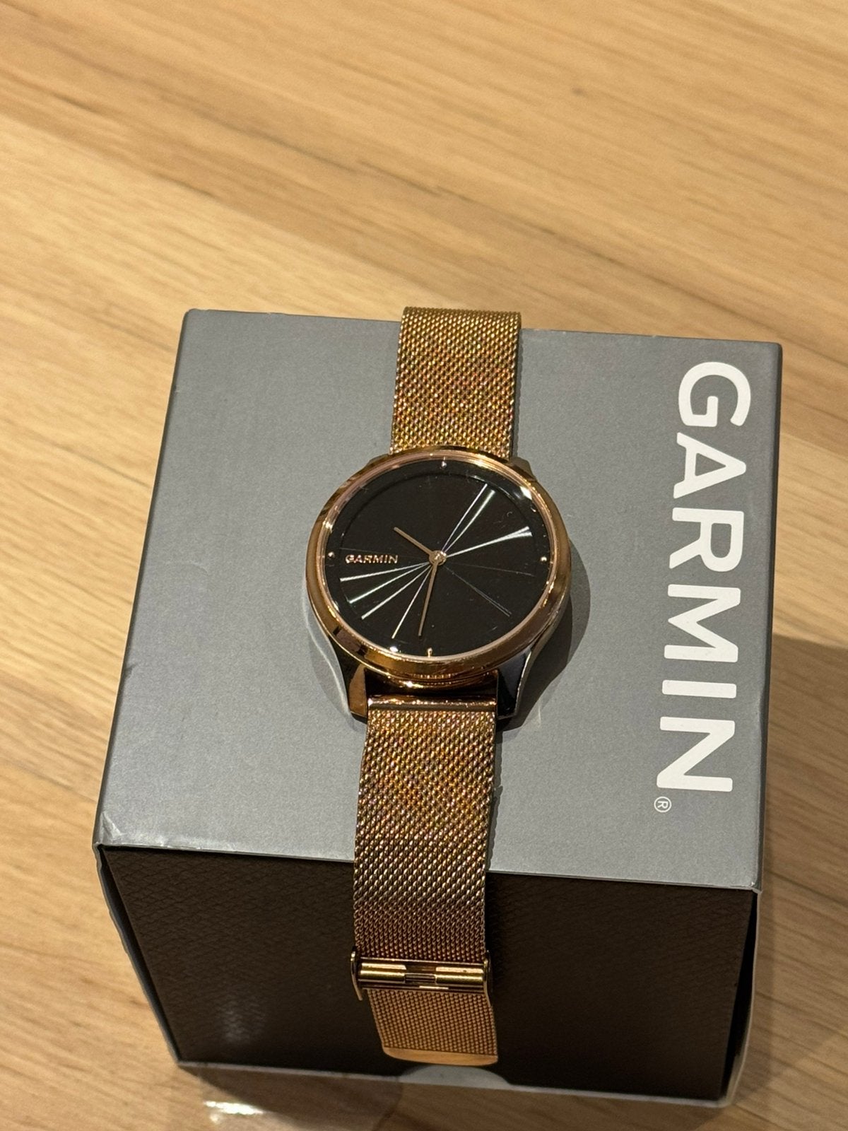 Garmin Vivomove Luxe horloge rosegoud, Ophalen of Verzenden, Gebruikt, Roze, Android