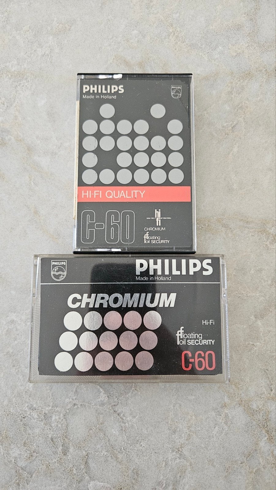 2x Philips Chromium C-60 Cassettebandjes Hi-Fi Quality, Ophalen of Verzenden, Overige genres, 2 t/m 25 bandjes