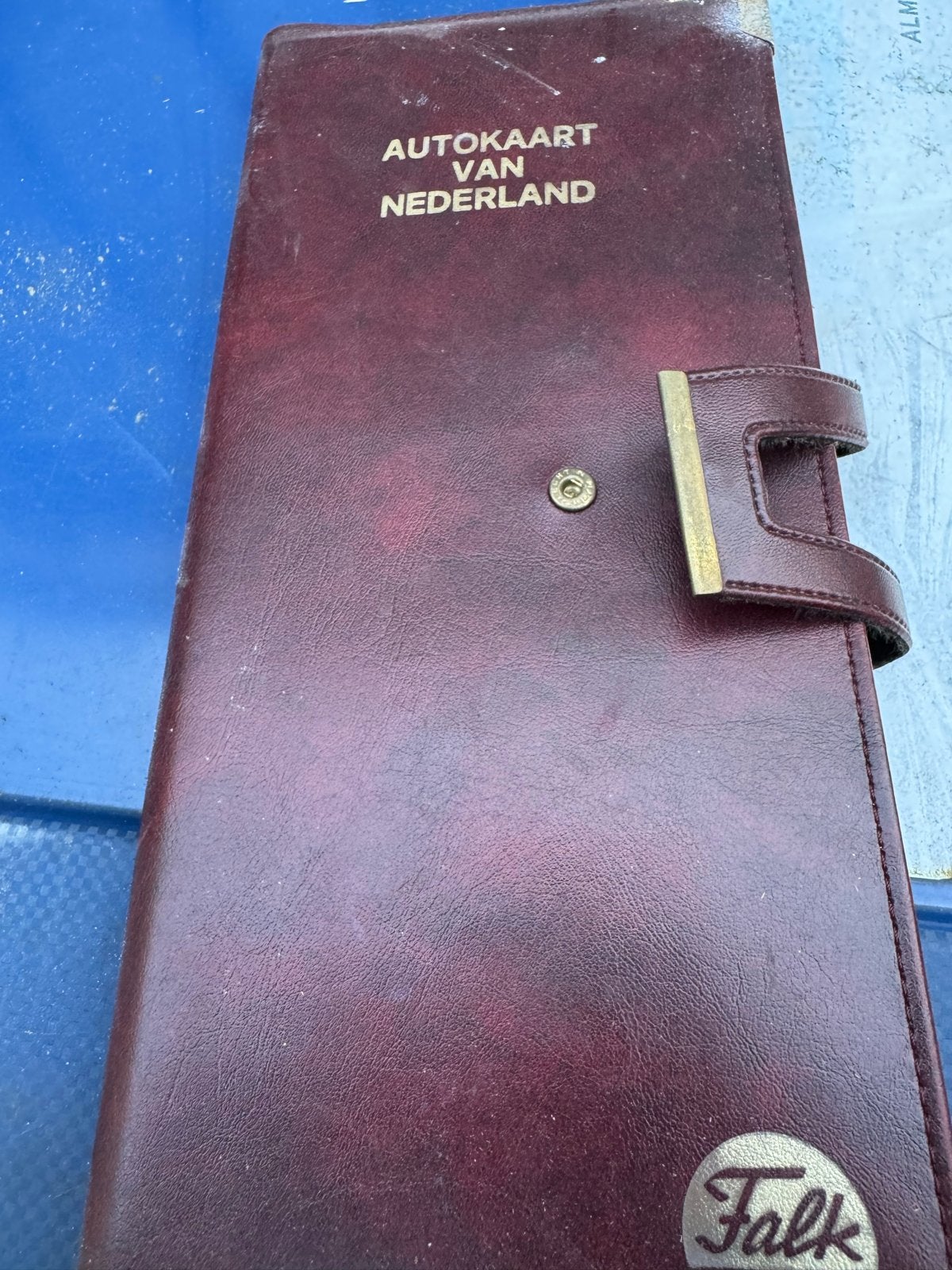 Oude Falk autokaart Nederland 1:250.000 in hoes, Boeken, Atlassen en Landkaarten, Gelezen, Landkaart, Nederland, 1800 tot 2000