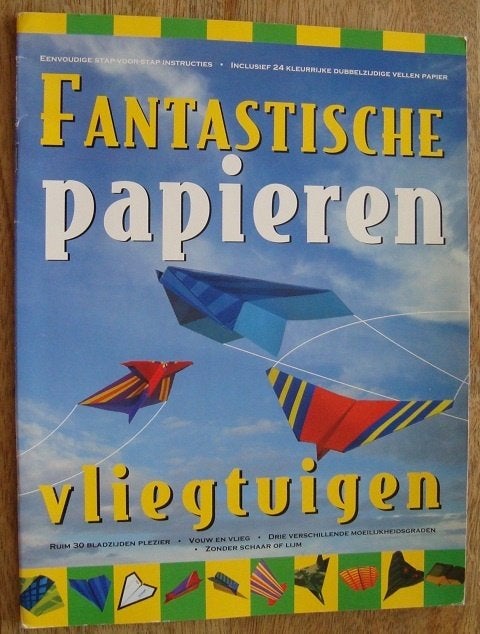 5x Papieren vliegtuigjes maken / vouwen, Ophalen of Verzenden, Zo goed als nieuw, Overige onderwerpen, Diverse auteurs
