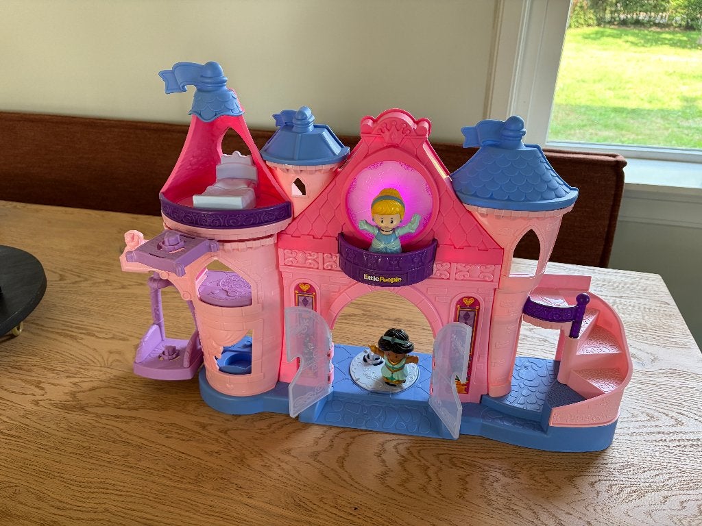 Speelhuis Fisher-Price Kasteel - Disney Prinsessen, Ophalen, Zo goed als nieuw, Speelset, Met licht