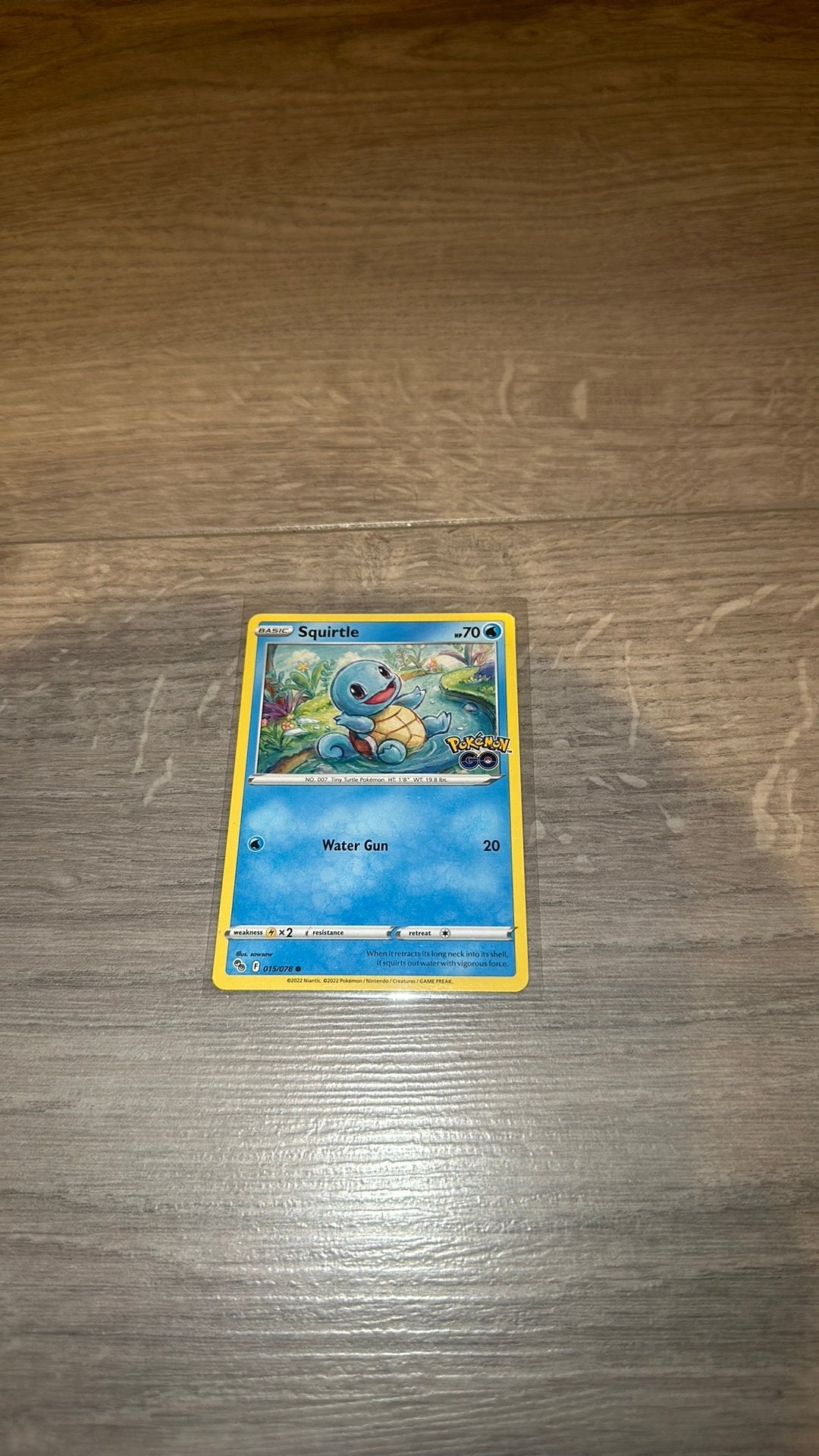 Squirtle 015/078 - Pokemon Go, Ophalen of Verzenden, Zo goed als nieuw
