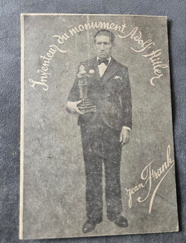 Jean Frank - Uitvinder van het Adolf Hitler-monument, Verzenden, 1940 tot 1960, Ongelopen, Overige thema's