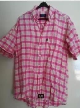 als nieuw Overhemd ARROW Blouse Linnen katoen Ruiten roze L, Verzenden, Zo goed als nieuw, Roze, Arrow