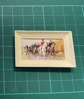 poppenhuis schilderij Lundby jacht tafereel, Ophalen of Verzenden, Zo goed als nieuw, Poppenhuis