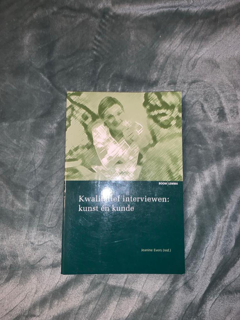 Kwalitatief interviewen: kunst én kunde, Ophalen of Verzenden, Zo goed als nieuw, Sociale wetenschap