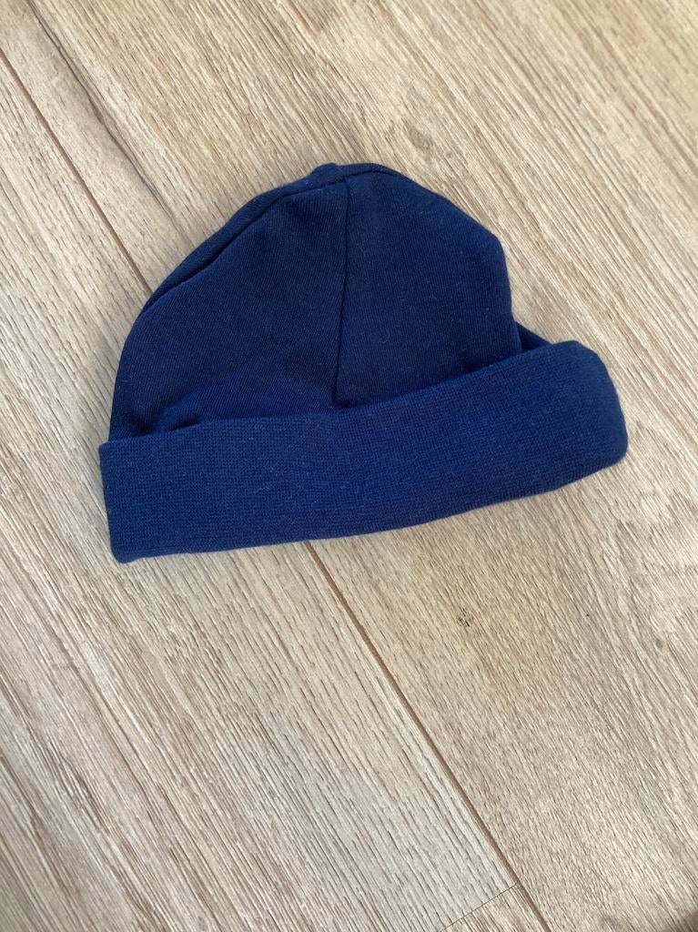 Blauwe baby muts, Ophalen of Verzenden, Zo goed als nieuw, Jongetje of Meisje, Muts