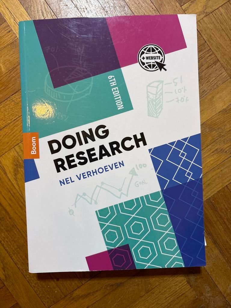 Doing Research 6th Edition - Nel Verhoeven, Boeken, Ophalen of Verzenden, Gamma, Gelezen, HBO