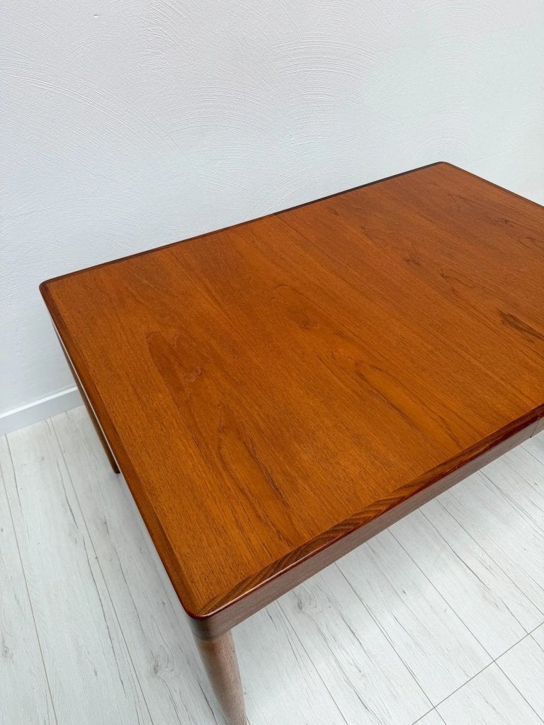 Foto 3 van Deense uitschuifbare teak eettafel vintage mid century 60s