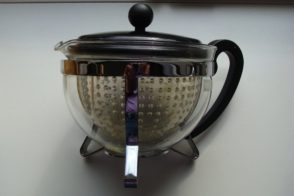 Bodum Theepot met uitneembaar filter - 1 liter, Theepot/fluitketel, Bodum, Ophalen of Verzenden, Zwart