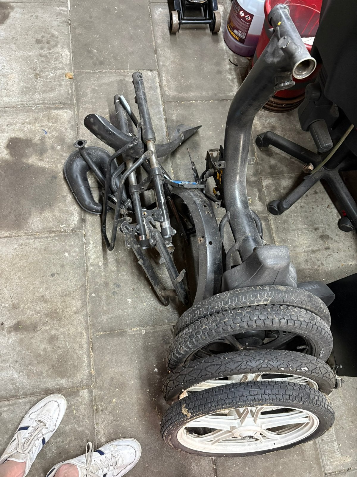 Tomos onderdelen frame met kenteken, Ophalen