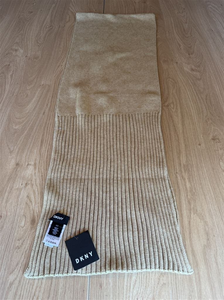 DKNY Sjaal Oatmeal Heather, Kleding | Dames, Ophalen of Verzenden, Zo goed als nieuw, Maat 46/48 (XL) of groter, Handschoenen