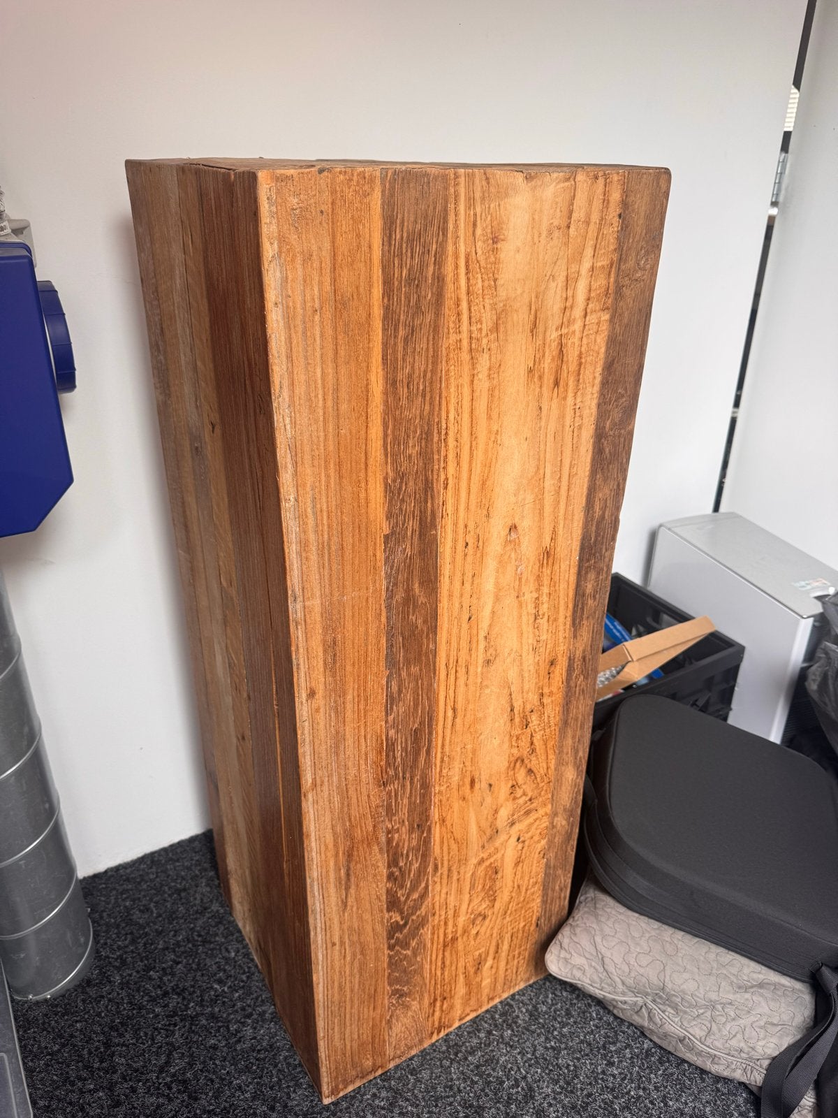 Houten Pilaar 110x40cm - Decoratief of voor Vaas, Ophalen, Gebruikt
