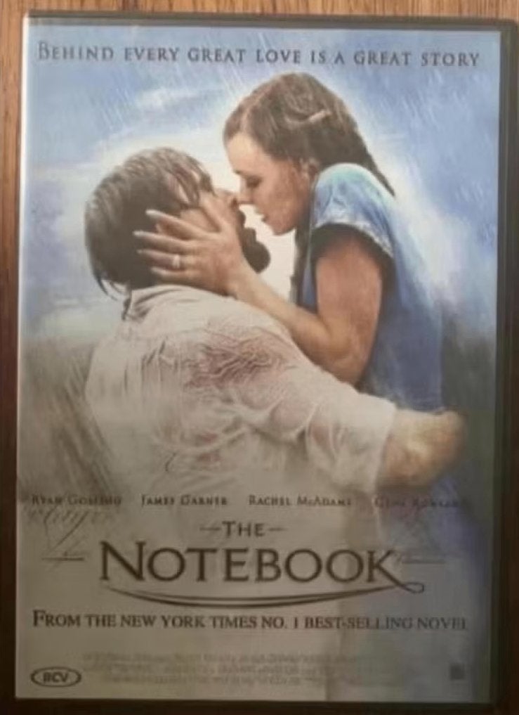 DVD The Notebook Ryan Gosling, James Garner, Rachel McAdams, Vanaf 6 jaar, Ophalen of Verzenden, Zo goed als nieuw