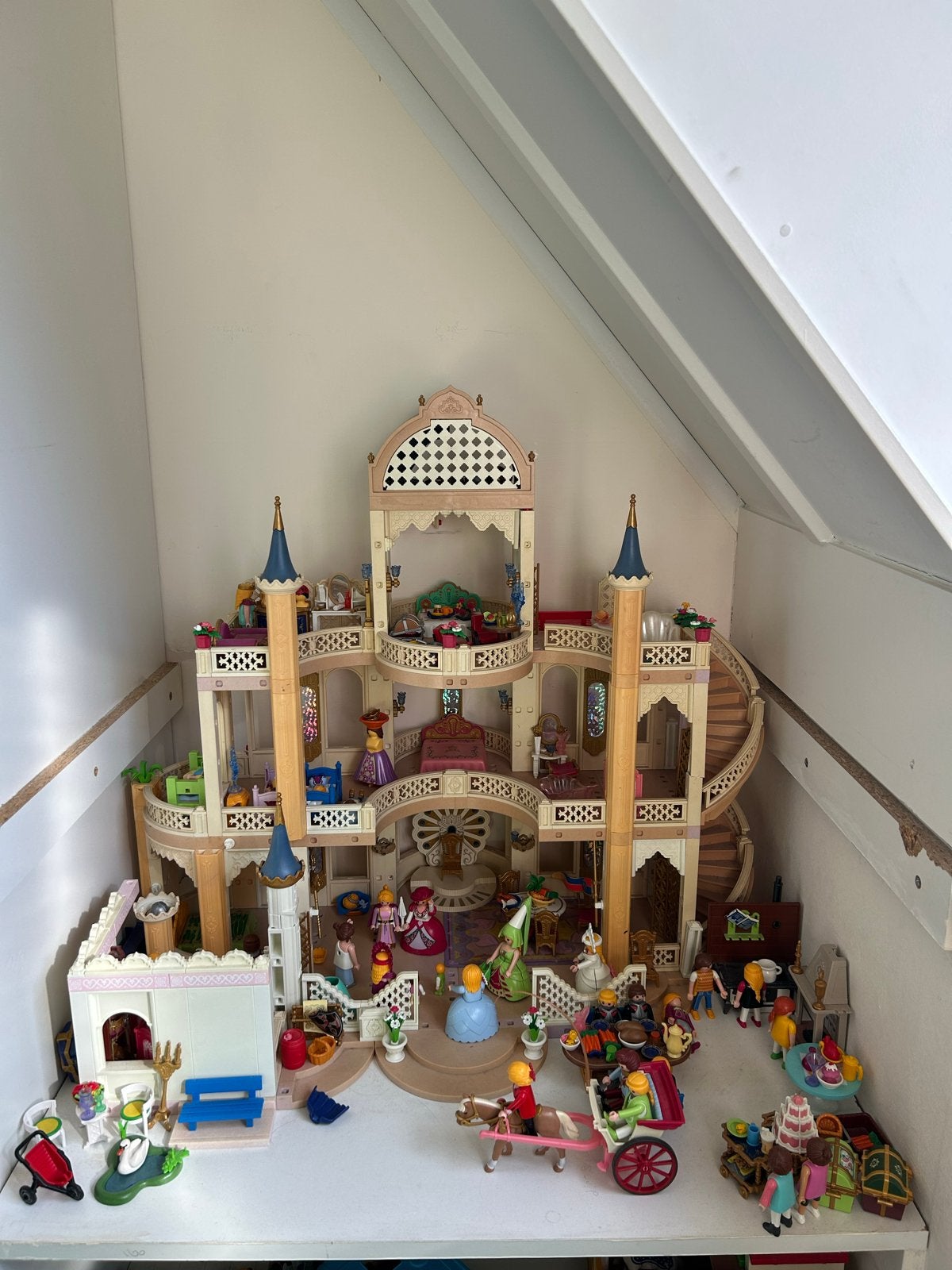 Groot Playmobil Prinsessenkasteel met veel extra's, Kinderen en Baby's, Complete set, Ophalen of Verzenden, Zo goed als nieuw