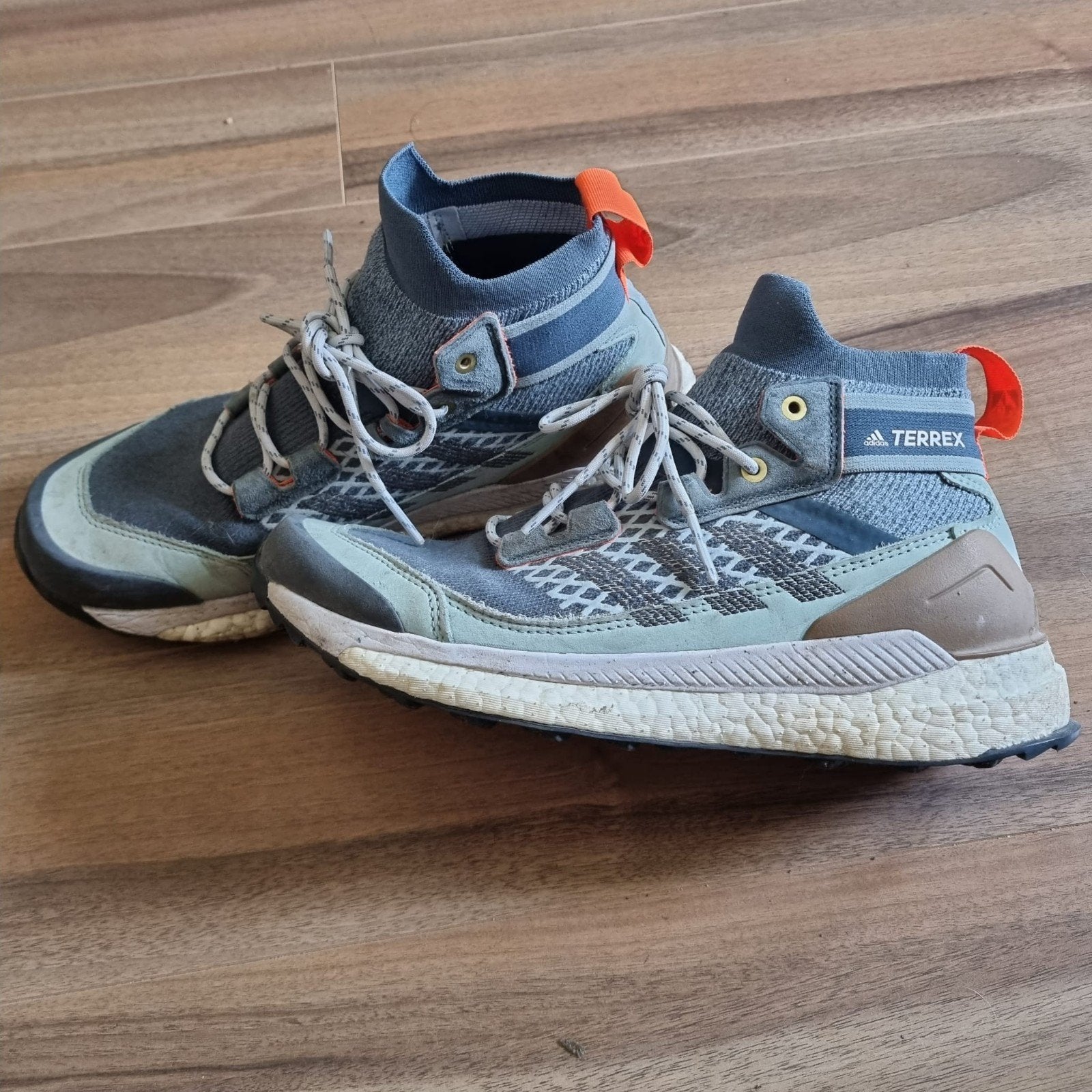 adidas terrex free hiker 1 maat 41 1/3, Blauw, Ophalen of Verzenden, Adidas, Gedragen