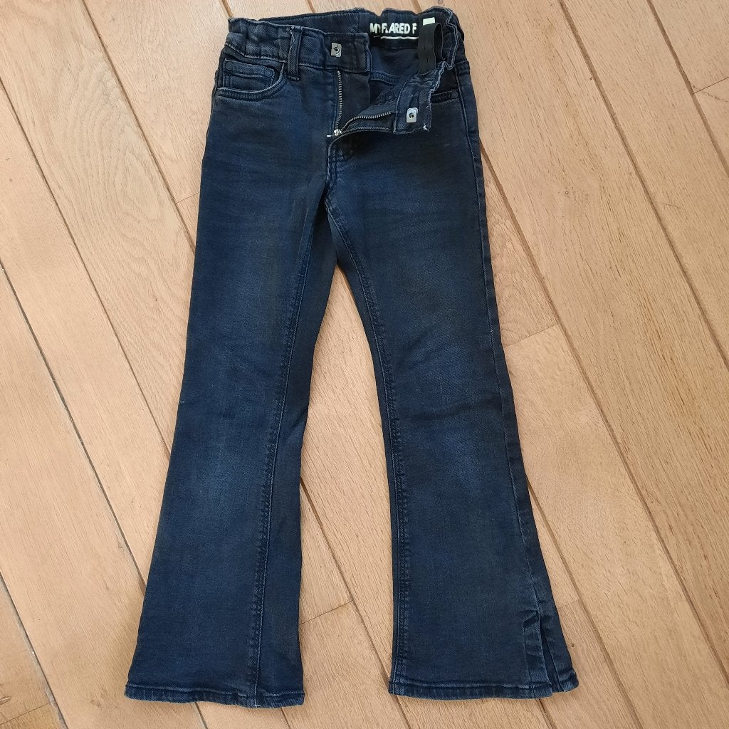 Hema spijkerbroek My Flared Fit zwart maat 116, Ophalen of Verzenden, Hema, Meisje, Broek