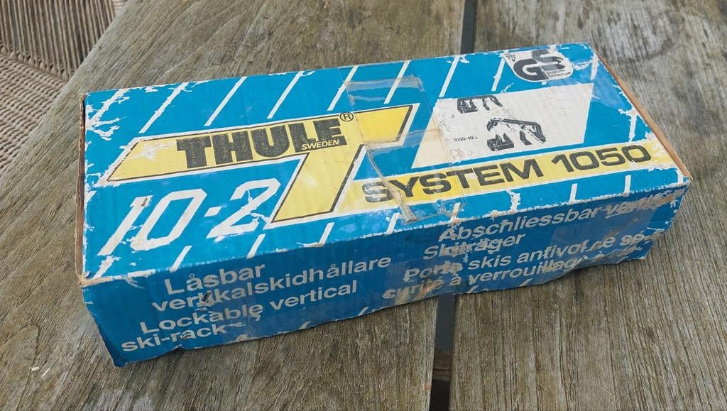 Vintage Thule ski rack system voor 2 paar skies, Ophalen of Verzenden