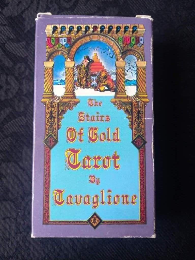The Stairs of Gold Tarot by Tavaglione Zeldzaam!, Tarot of Kaarten leggen, Overige typen, Ophalen of Verzenden, Zo goed als nieuw