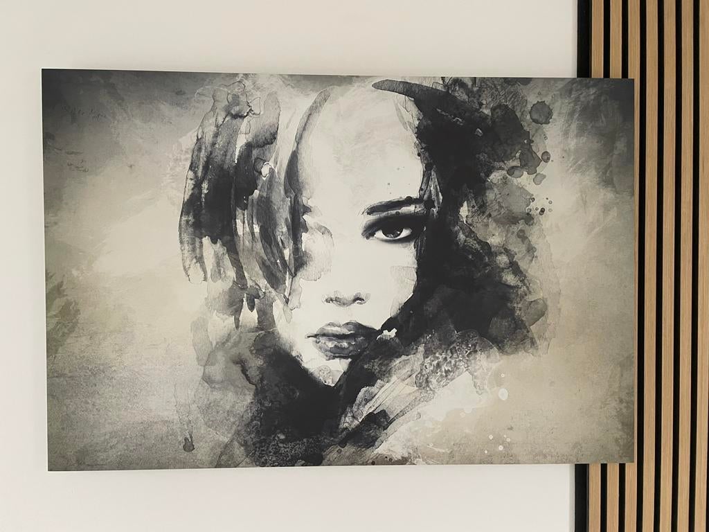 Wand decoratie ‘The Look’ op aluminium, Ophalen