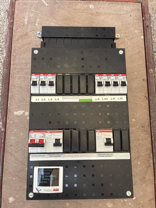 Groepenkast ABB 7 groepen 2 aardlek, Doe-het-zelf en Verbouw, Elektra en Kabels, Ophalen of Verzenden, Gebruikt, Overige typen