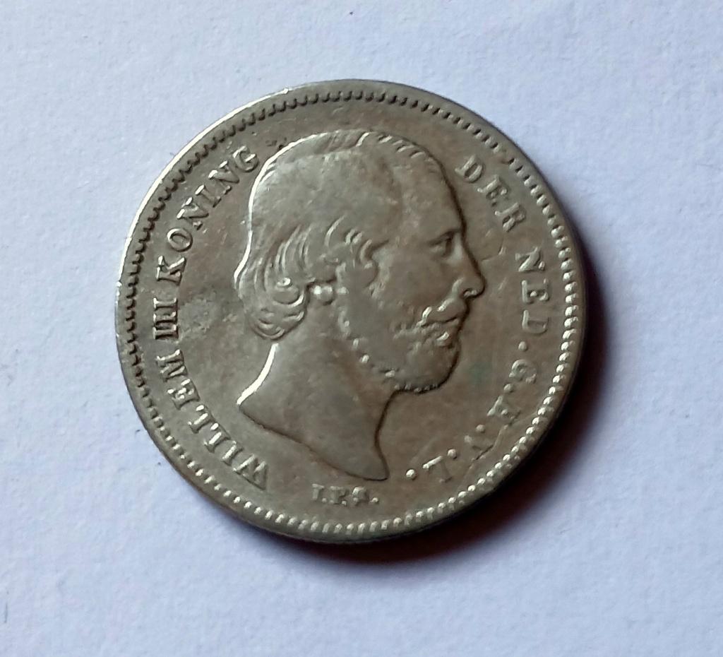 25 Cent 1890 - B, Postzegels en Munten, Munten | Nederland, Koning Willem III, Verzenden, Zilver, 25 cent