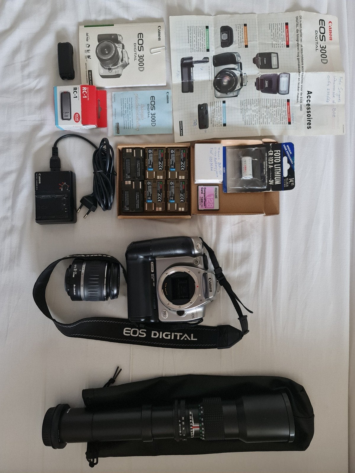 Canon EOS 300D (Digital Rebel) complete set, Audio, Tv en Foto, Ophalen, Spiegelreflex, Bodydop, Canon