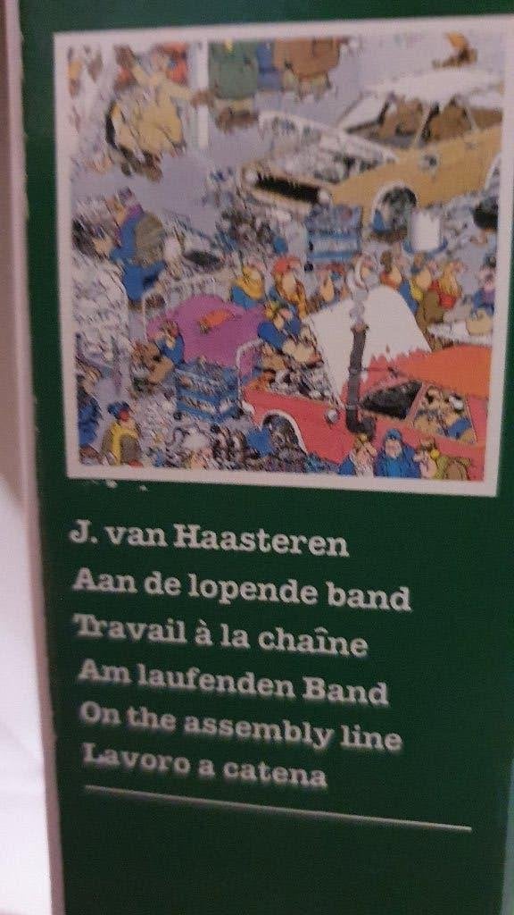 Jan van Haasteren - Aan de lopende band - 1500 stukjes, Ophalen of Verzenden, 500 t/m 1500 stukjes, Gebruikt, Legpuzzel