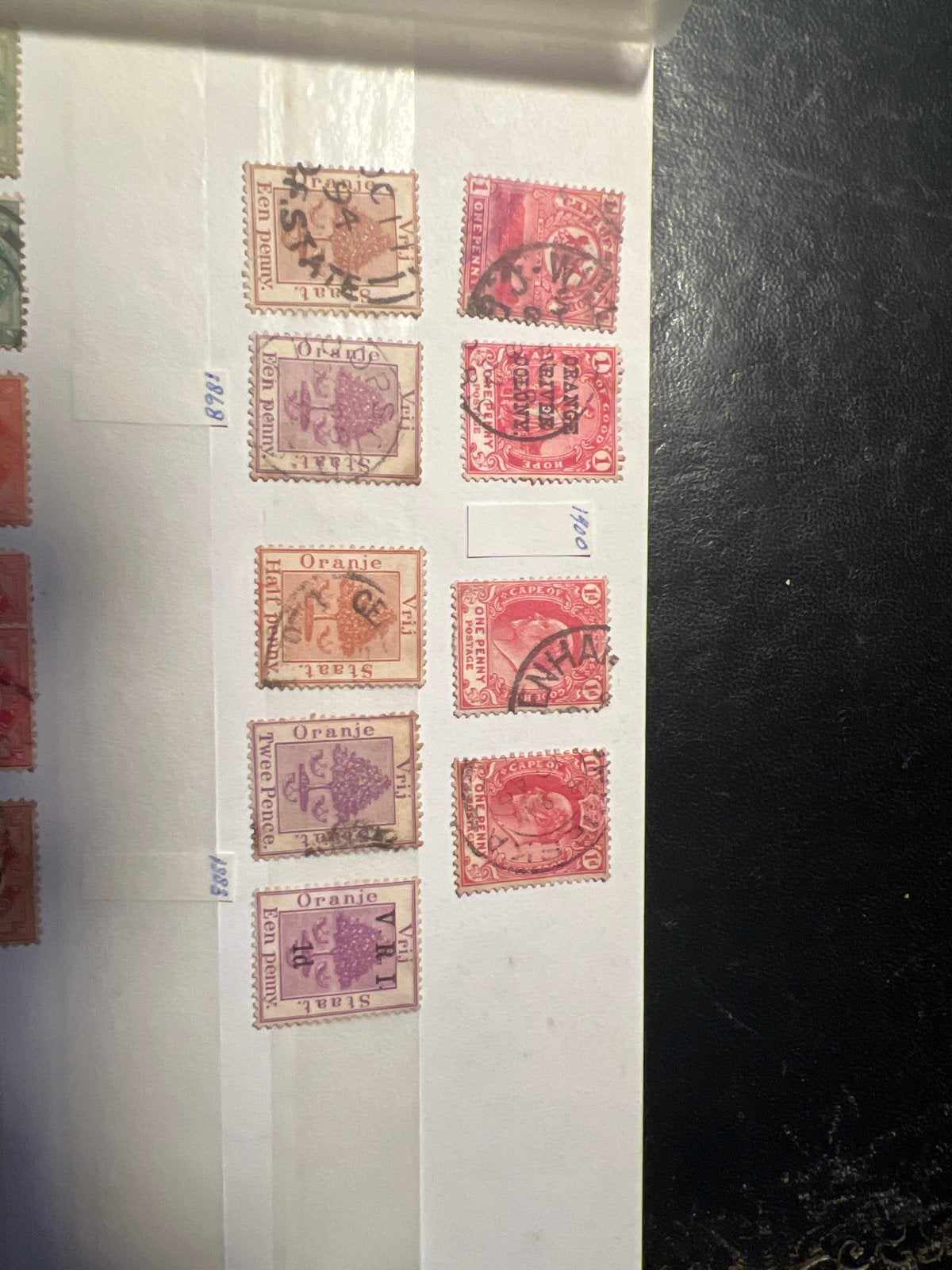 Zuid-Afrikaanse postzegels Oranje Vrijstaat en Oranjerivierk, Postzegels en Munten, Ophalen of Verzenden, T/m 1940, Gestempeld
