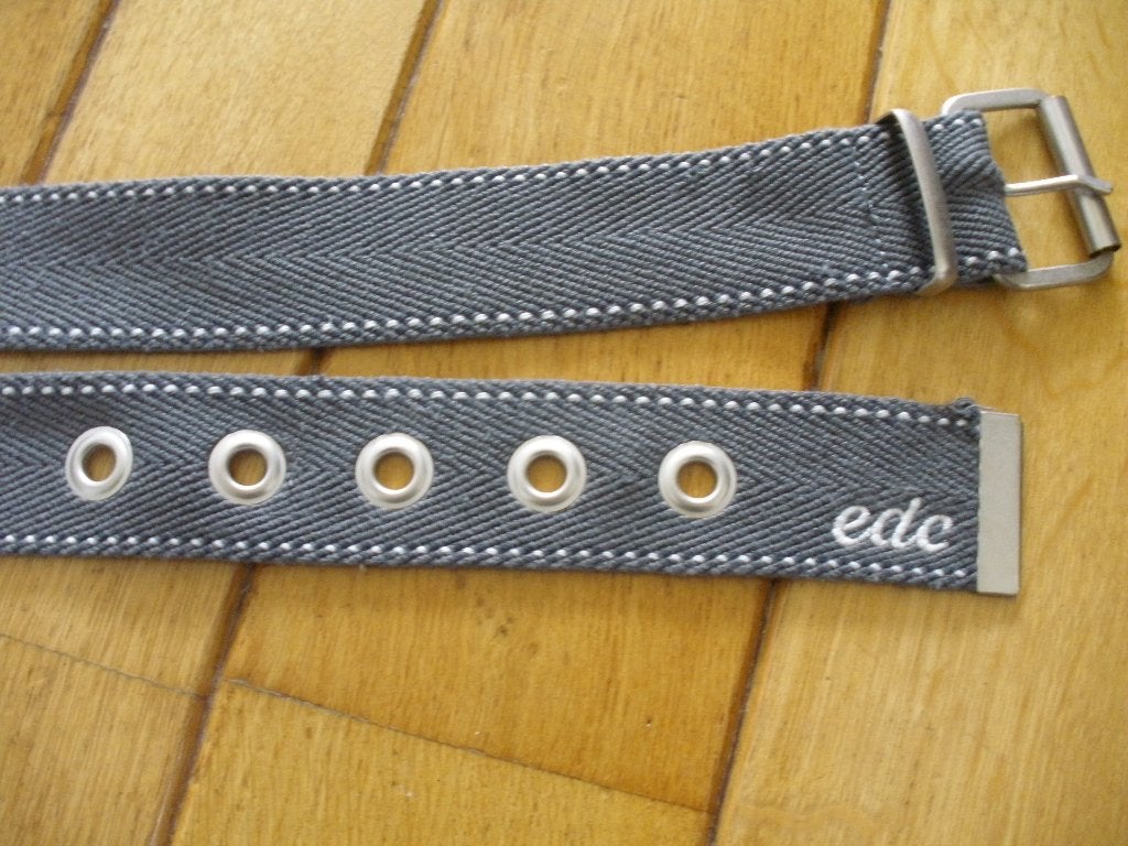 EDC by ESPRIT riem grijs canvas - nieuw -, Overige kleuren, Nieuw, Ophalen of Verzenden, Esprit