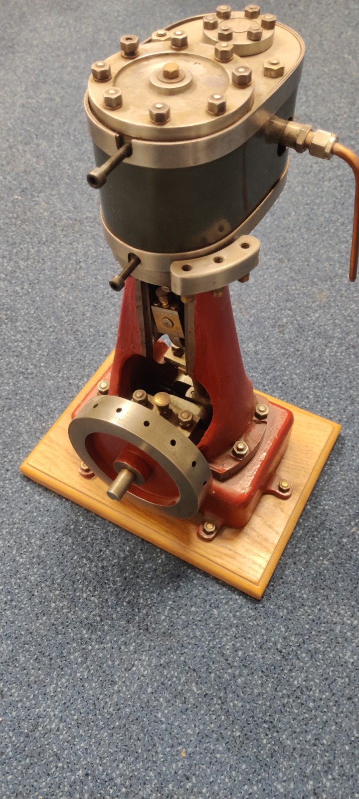 mooie 1 cilinder stoommachine, Hobby en Vrije tijd, Ophalen, Zo goed als nieuw, Groter dan 1:32
