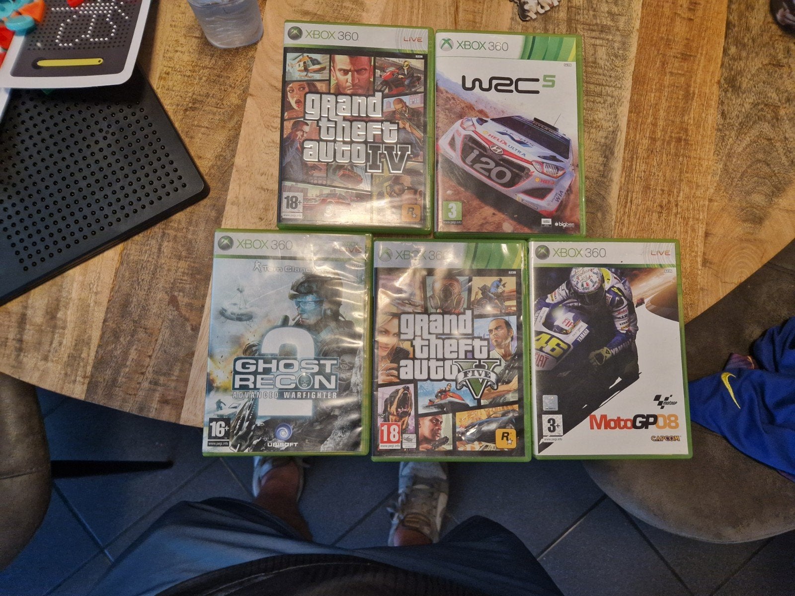 5 Xbox 360 spellen, waaronder GTA (ook per stuk te koop), 1 speler, Ophalen of Verzenden, Zo goed als nieuw, Online