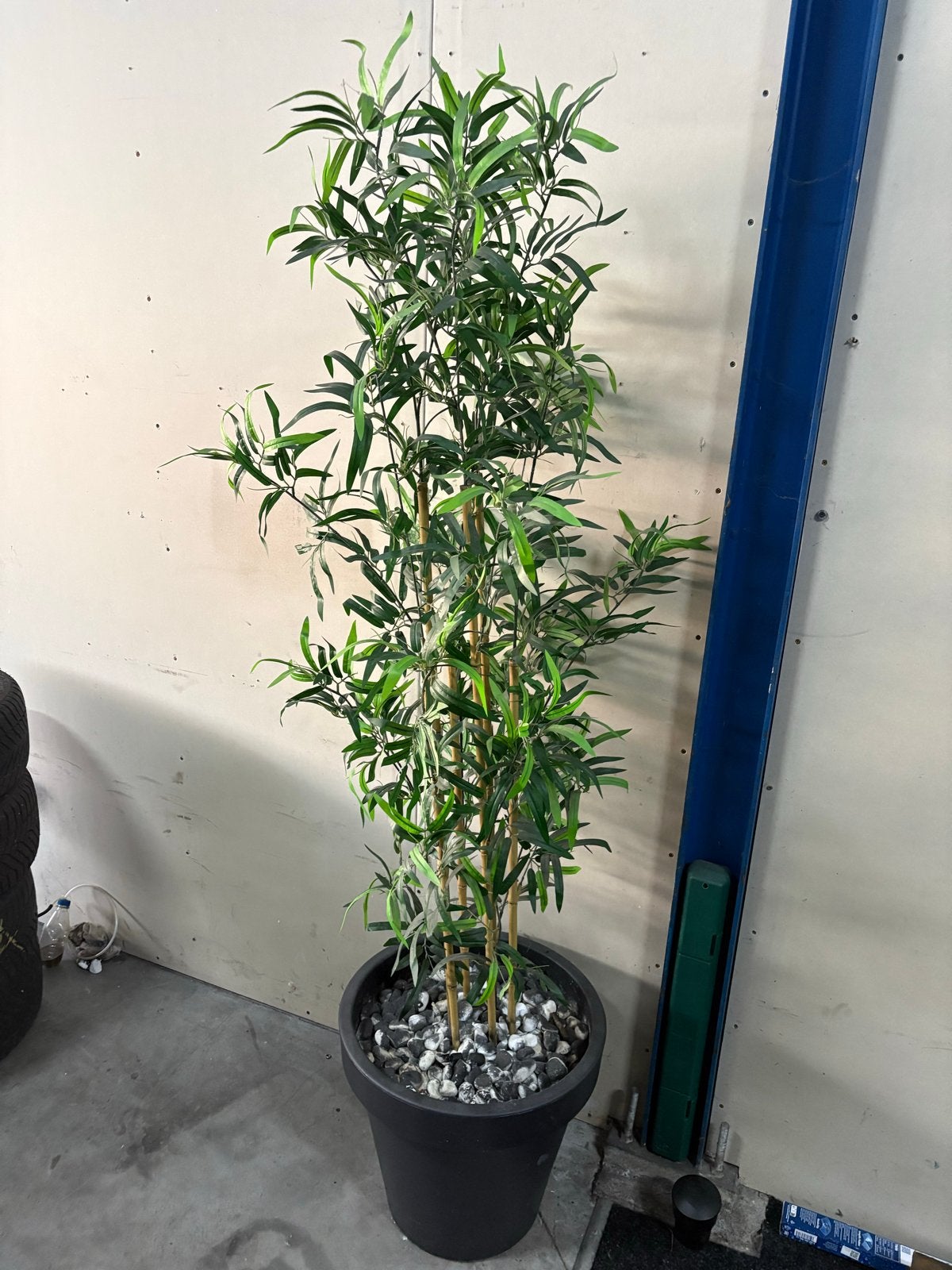 2 stuks Kunst Bamboe Planten - Groen incl zwarte pot, Ophalen, Binnen, Kunstplant, Kunststof