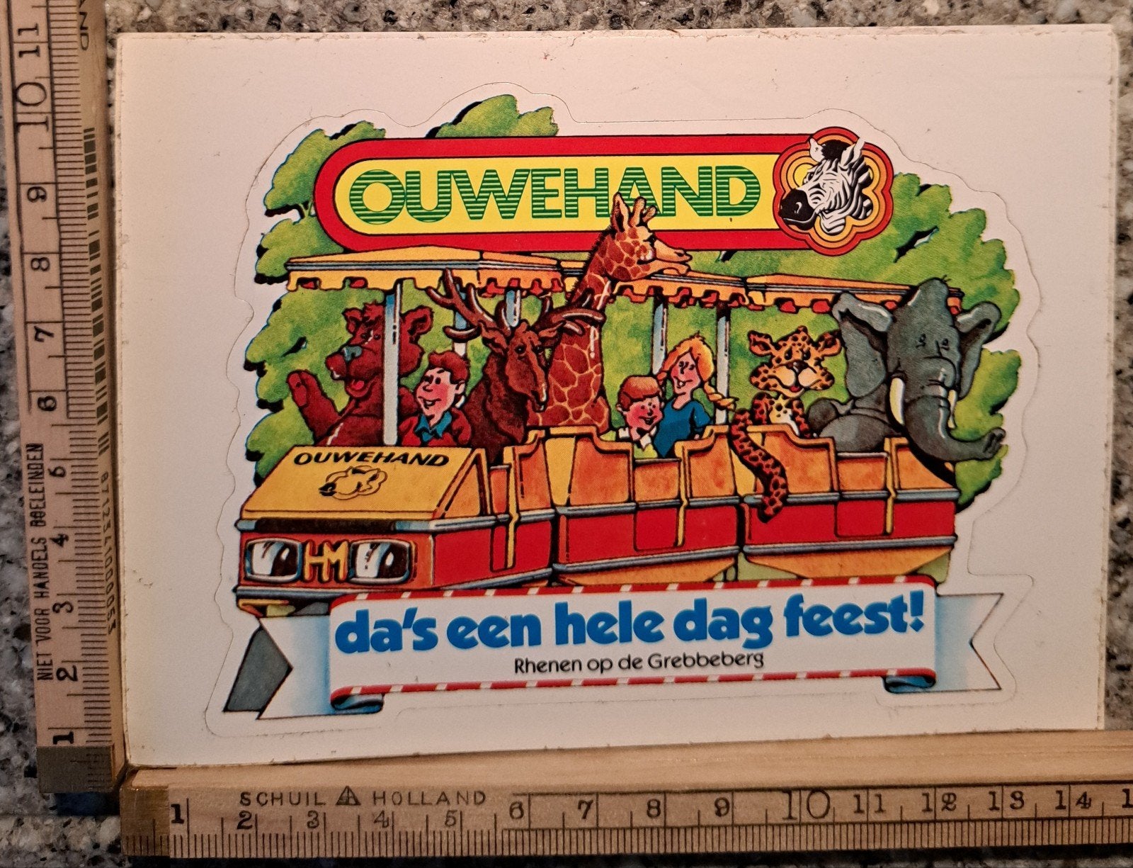 Vintage sticker autosticker Ouwehand dierenpark, Ophalen of Verzenden, Zo goed als nieuw