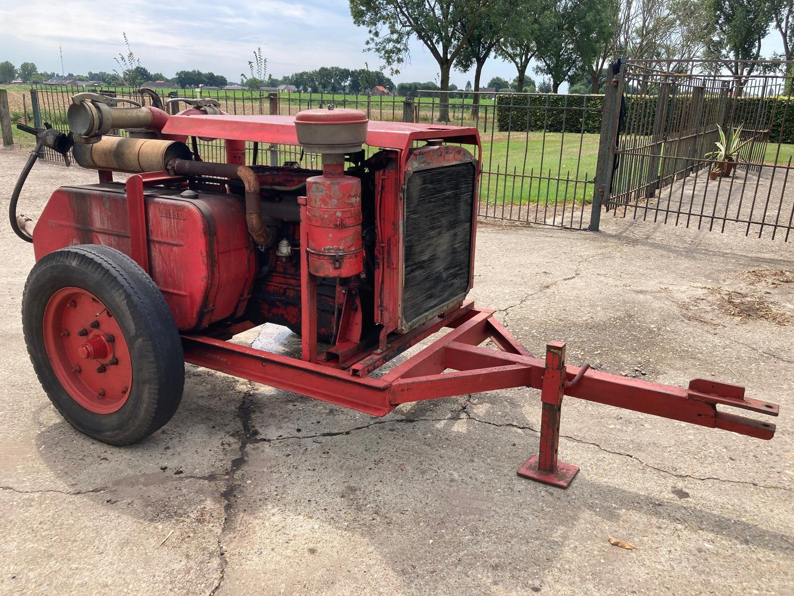 Beregeningspomp, diesel pompset, Ophalen, Beregening en Drainage