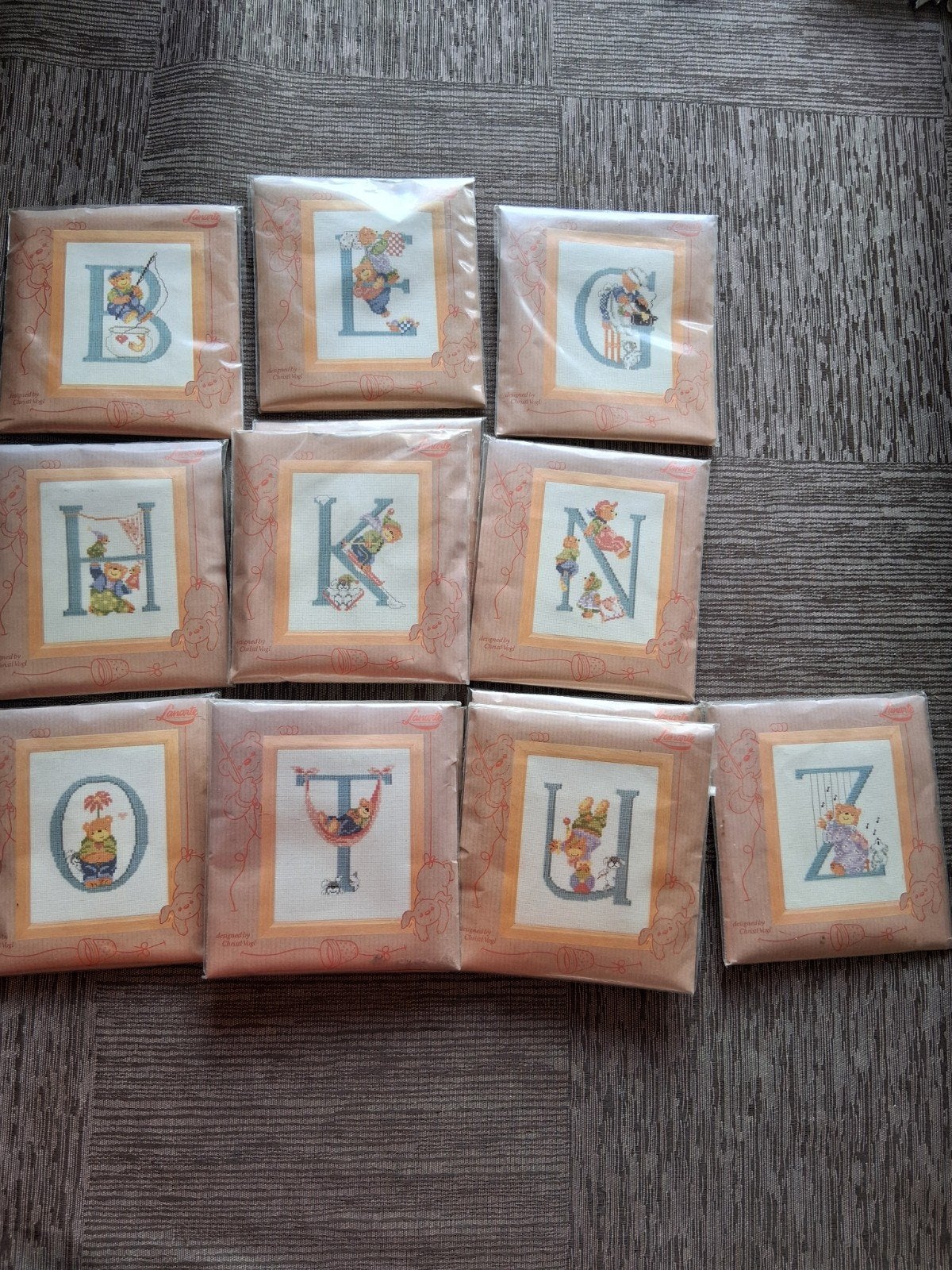 Borduurpakketjes ABC van Lanarte, Hobby en Vrije tijd, Borduren en Borduurmachines, Ophalen of Verzenden, Nieuw, Handborduren