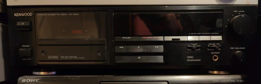 Kenwood KX-3010 Cassettedeck, Audio, Tv en Foto, Cassettedecks, Ophalen, Enkel, Kenwood, Tiptoetsen