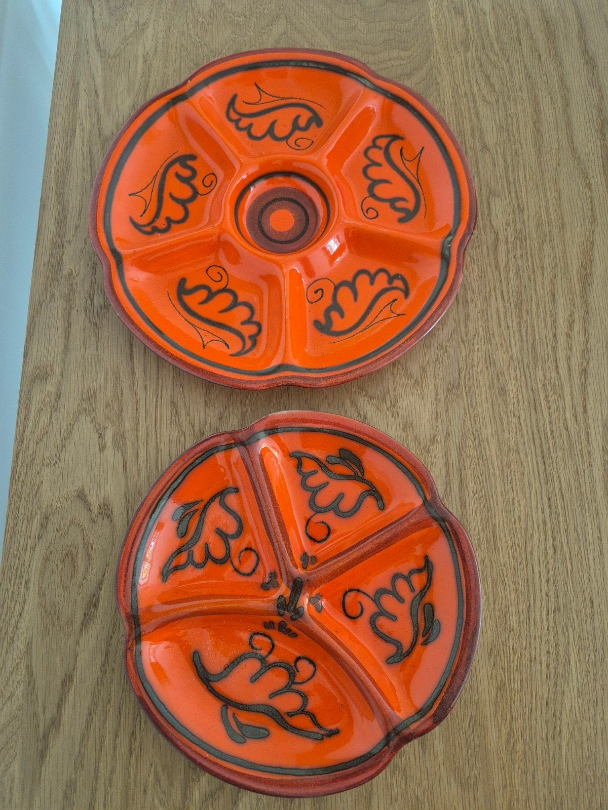 Vintage Flora Holland Gouda schalen set - Oranje, Ophalen of Verzenden