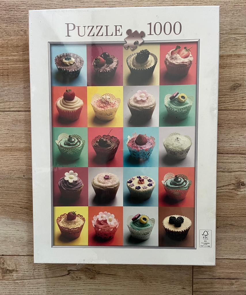 Puzzel 1000 stukjes Cupcakes (NIEUW), Ophalen of Verzenden, Meer dan 50 stukjes, Nieuw, 6 jaar of ouder